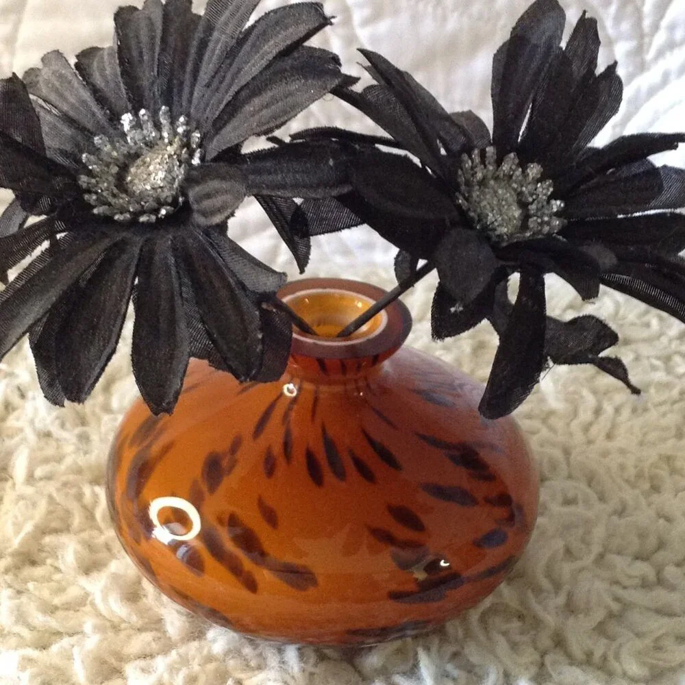 Squat Body Luster Glass Bud Vase Similar - Murano Polished Pontil Scar Art Glass